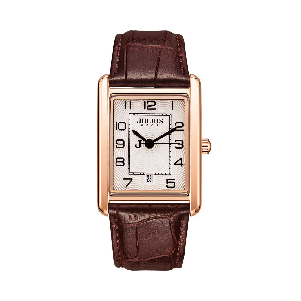 นาฬิกา Julius JA-1494M B สายหนัง สีน้ำตาล