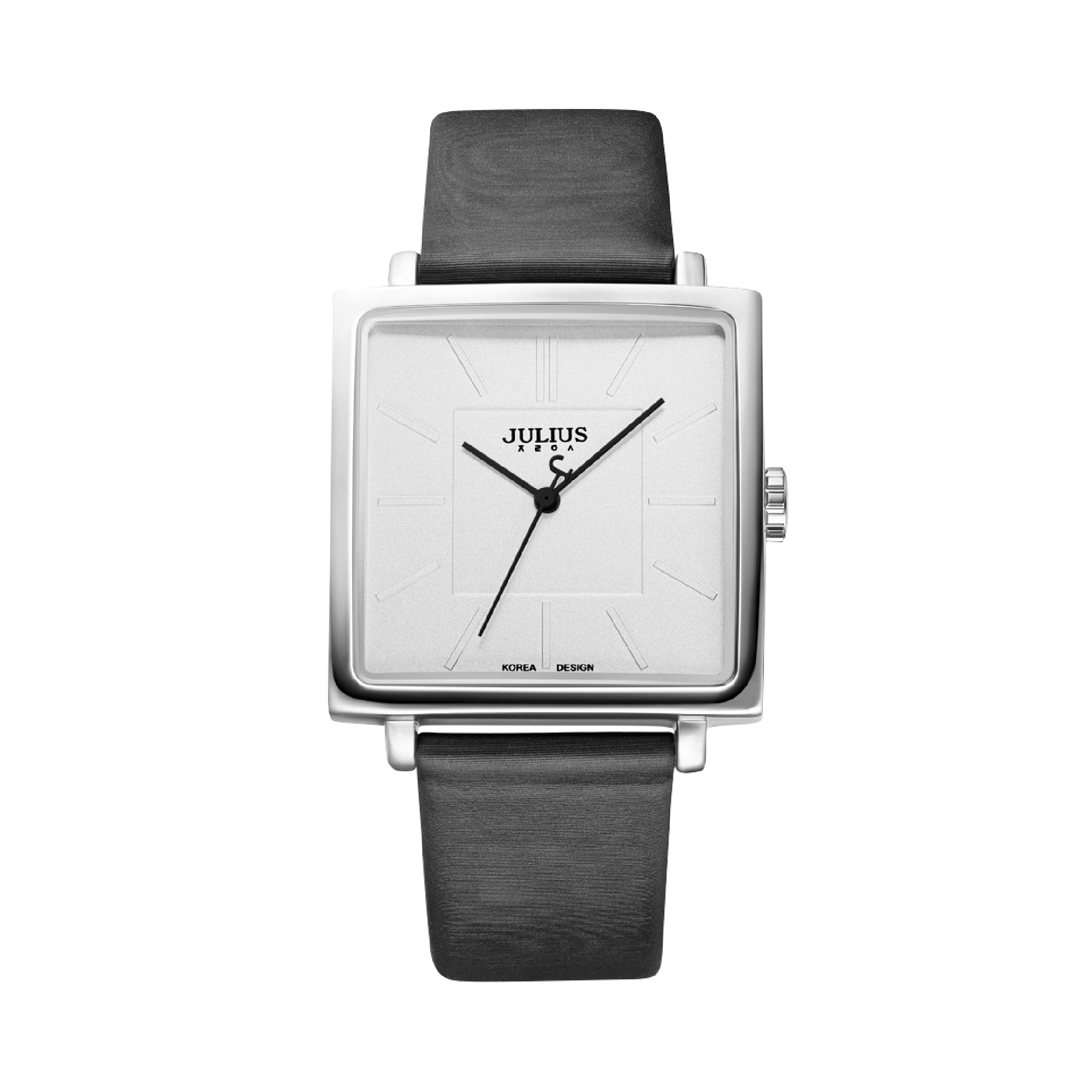 นาฬิกา Julius JA-354 A สายหนังผ้าsilk สีดำ