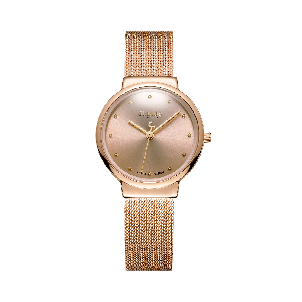 นาฬิกา Julius JA-426 LF สายสแตนเลสถัก สีโรสโกลด์