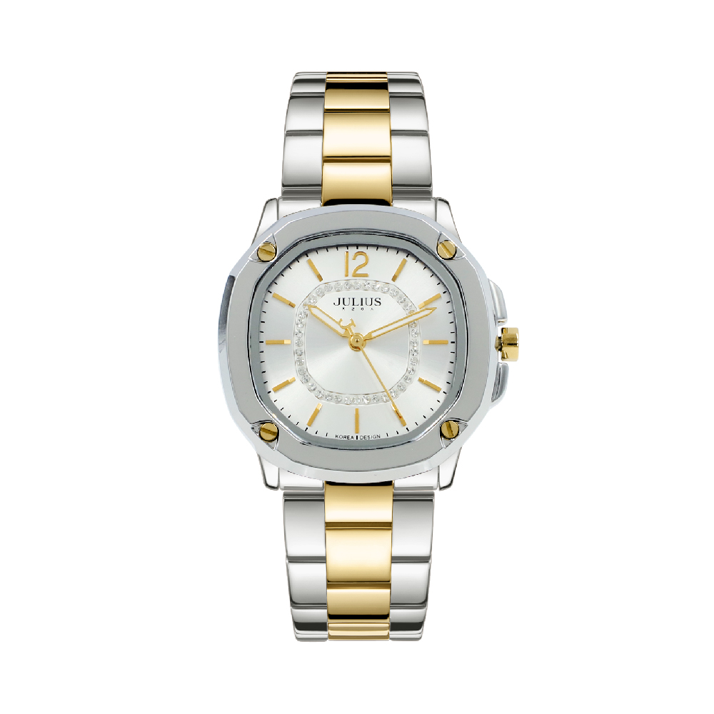 นาฬิกา Julius JA-931 B สายสแตนเลส สีสองกษัตริย์