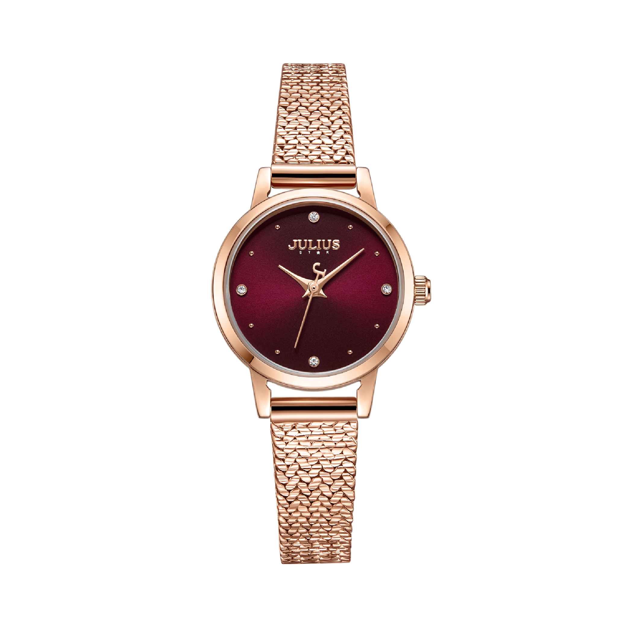 นาฬิกา Julius JS-045 B สายสแตนเลส สีโรสโกลด์